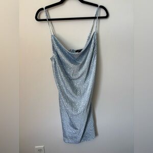 Forever 21 Light Blue Backless Dress